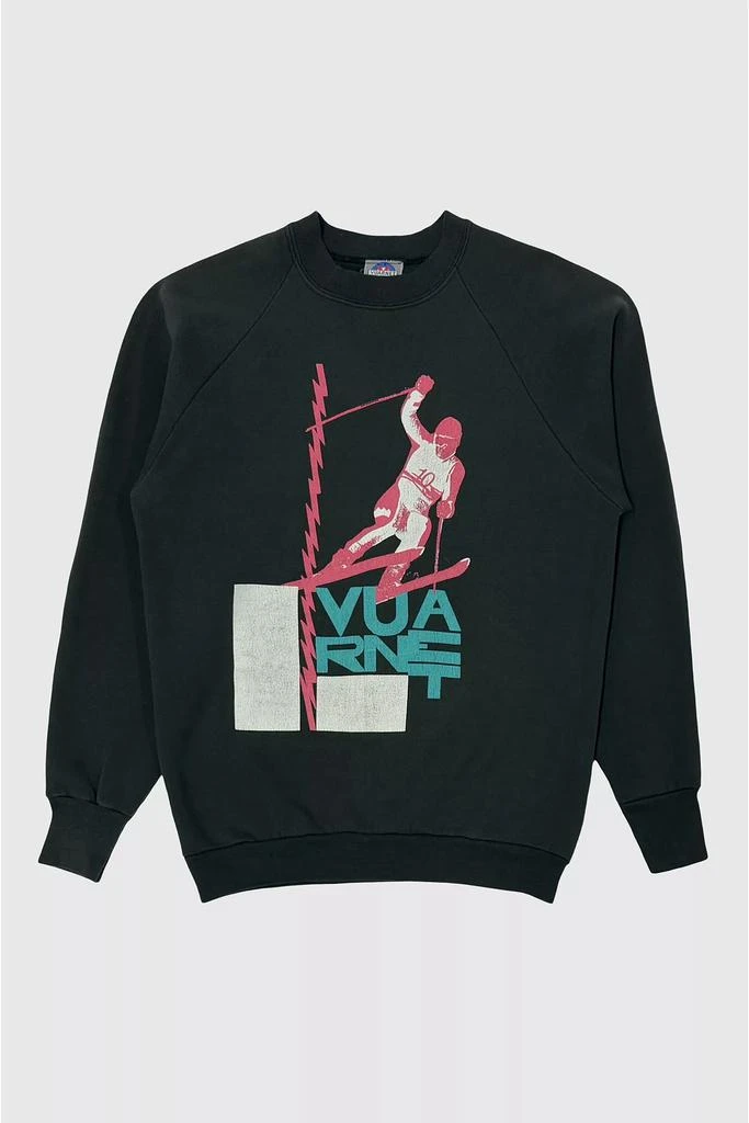Urban Outfitters Vintage 1980’s Vaurnet France Ski Raglan Sleeve Fleece Sweatshirt 1
