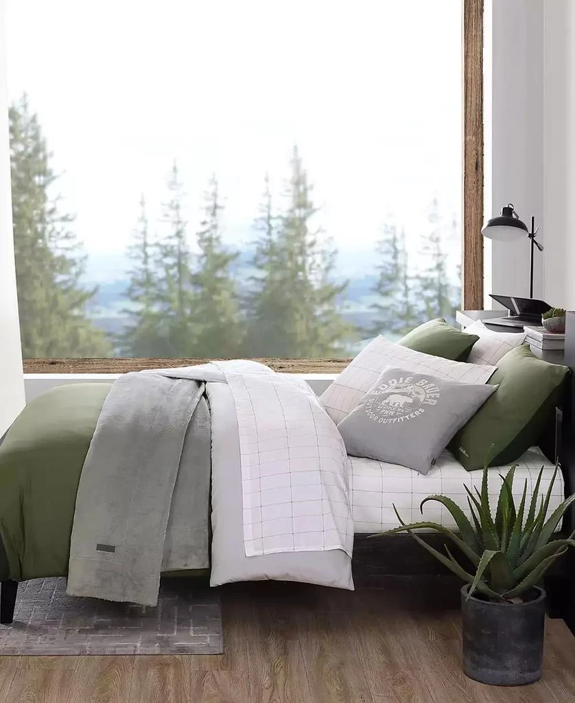 Eddie Bauer CLOSEOUT! Skyline Stripe Reversible 3 Piece Duvet Cover Set 12