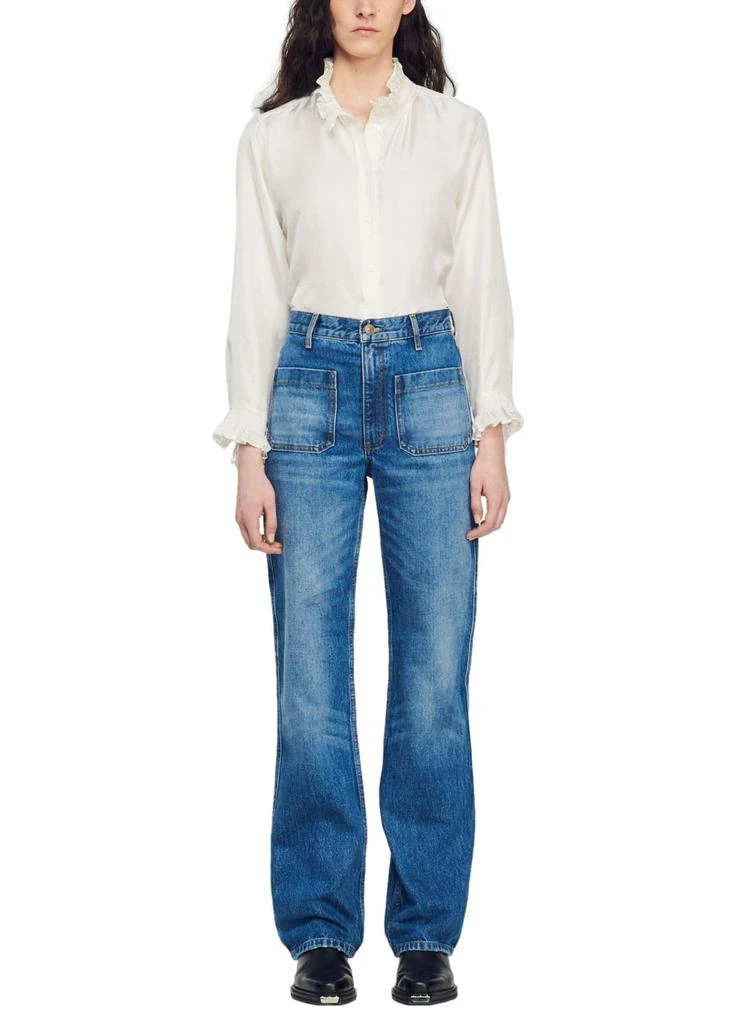 Sandro Flared faded jeans 5