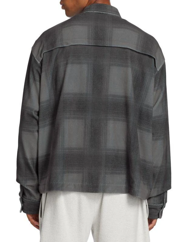 Stampd Cropped Plaid Button-Up Shirt 2