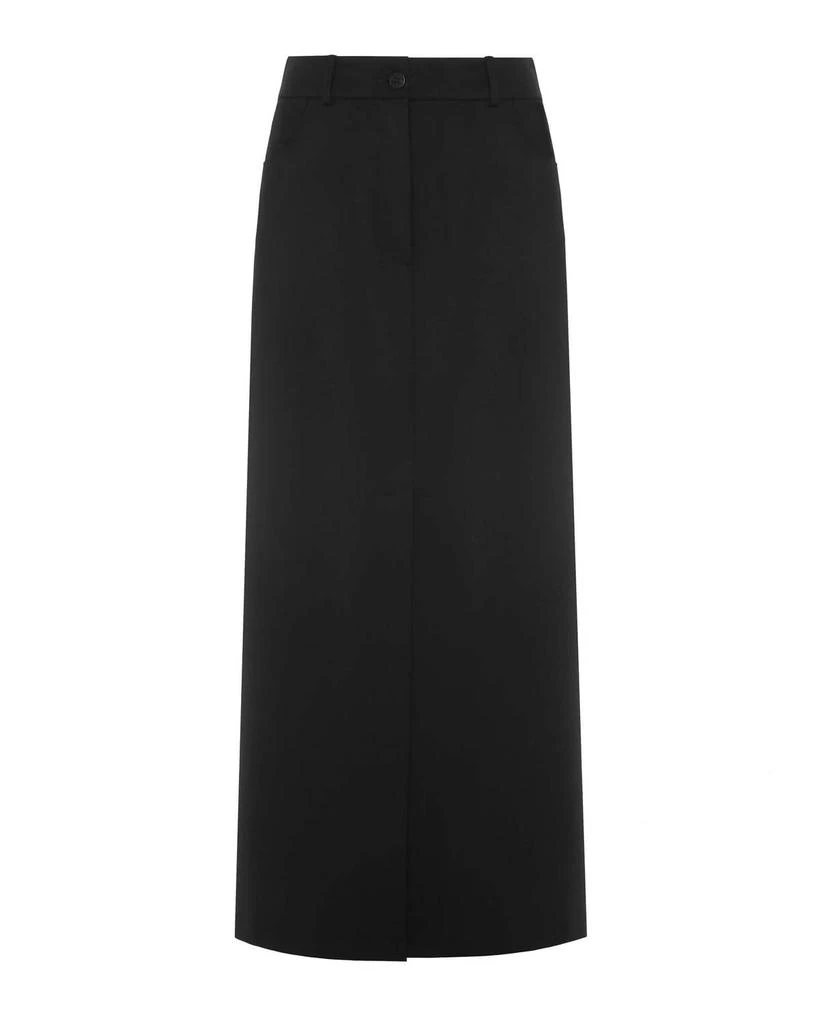 BEATRICE B Beatrice .B - Long Pencil Wool Twill Skirt 3
