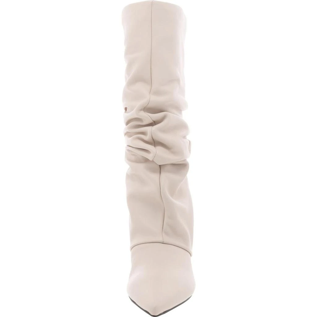 Nine West Primer Womens Leather Slouchy Mid-Calf Boots 3