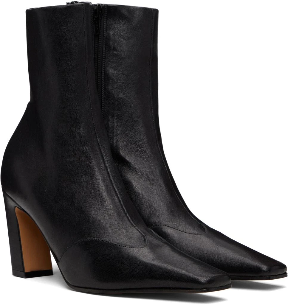 Khaite Black Nevada Stretch High Boots 4
