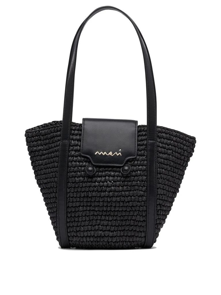 Marni Marni Trunkaroo Interwovened Beach Tote Bag 1