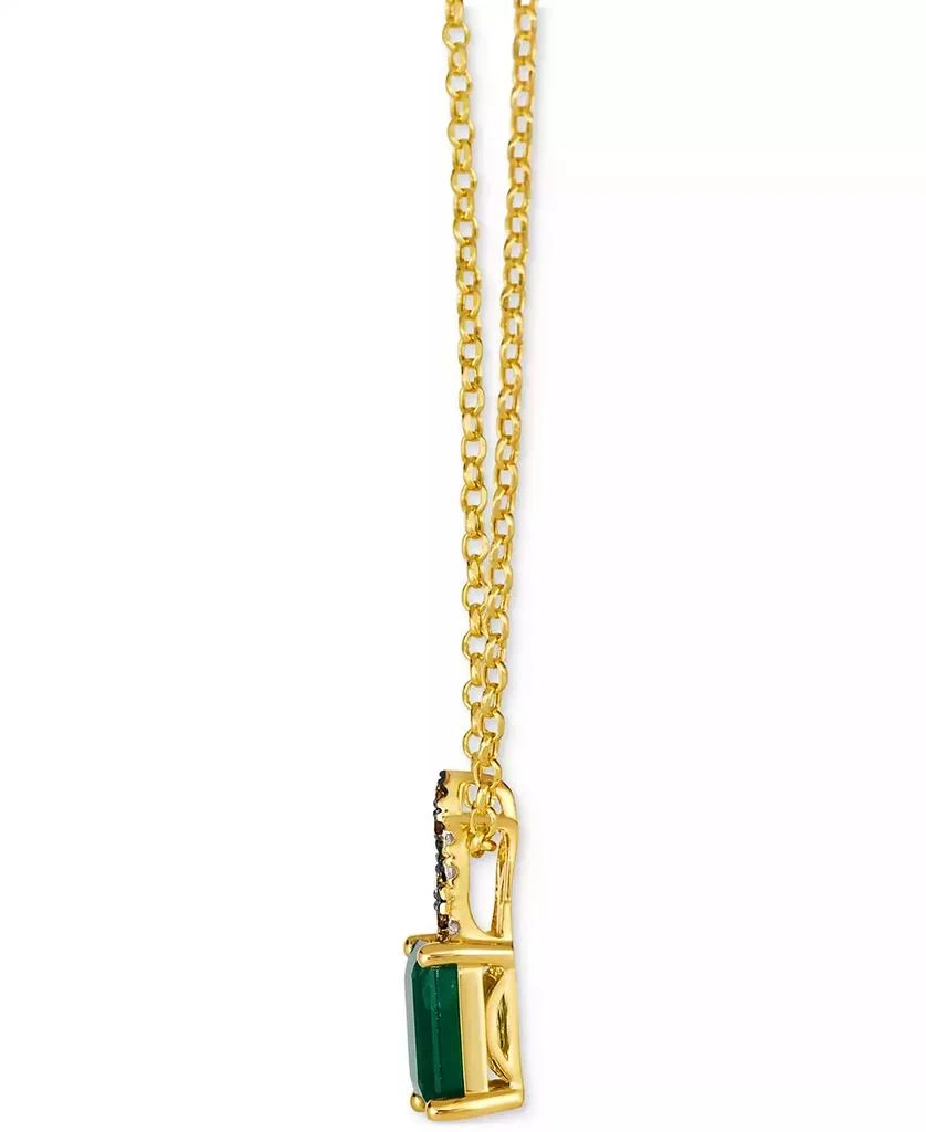 Le Vian New Emerald (1-1/5 ct. t.w.) 
Diamond (1/10 ct. t.w.) 19" Pendant Necklace in 14k Yellow Gold 2
