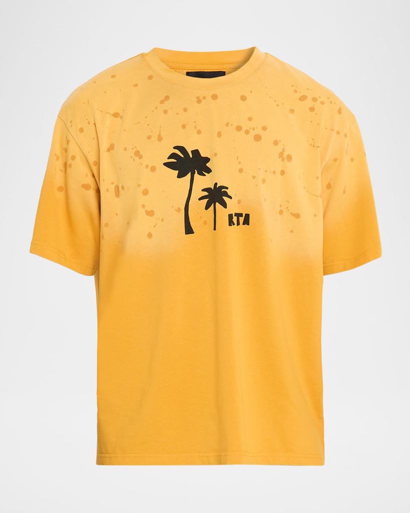 RTA Men's Colin Degrade Palm Logo Graphic T-Shirt