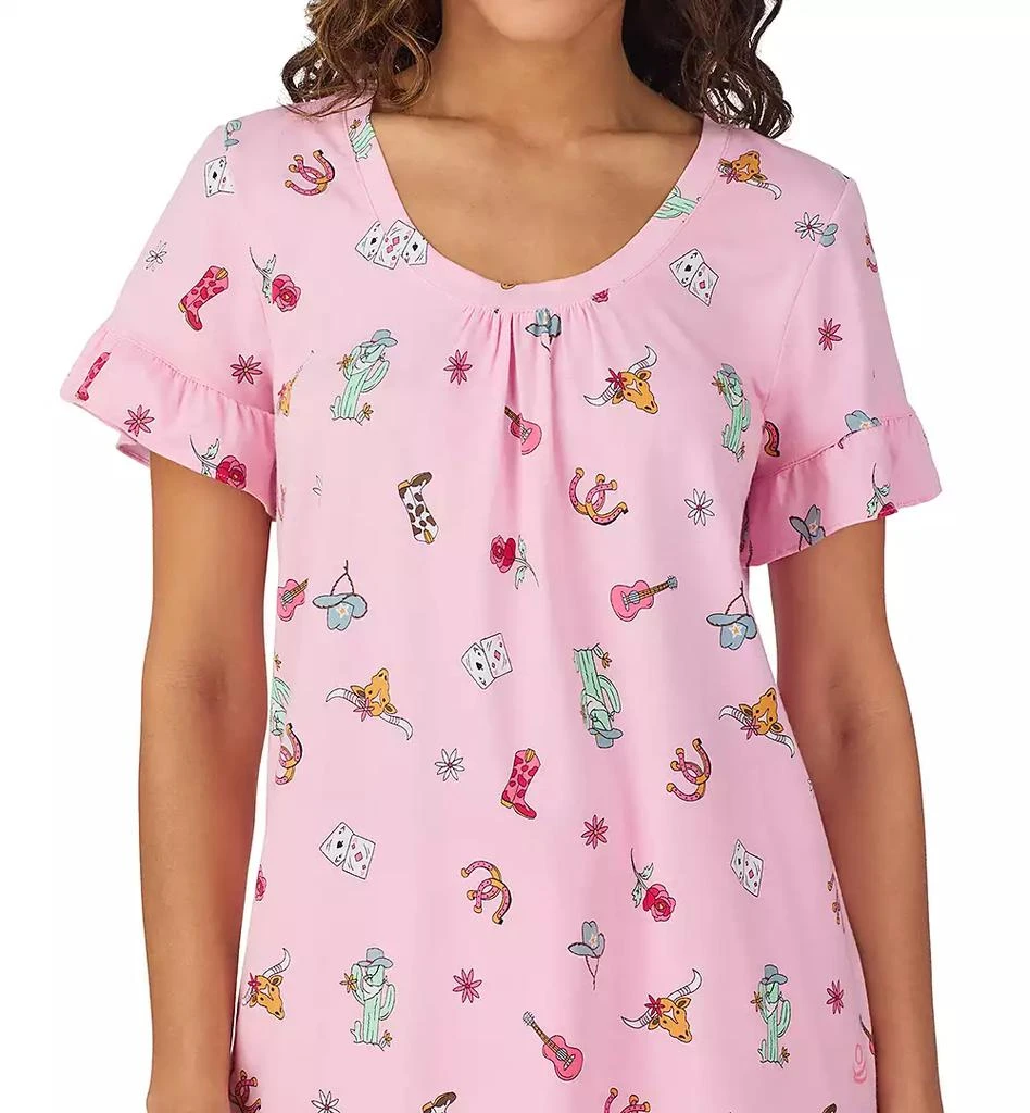 Cuddl Duds Women's Short-Sleeve Cropped Pajama Set 3