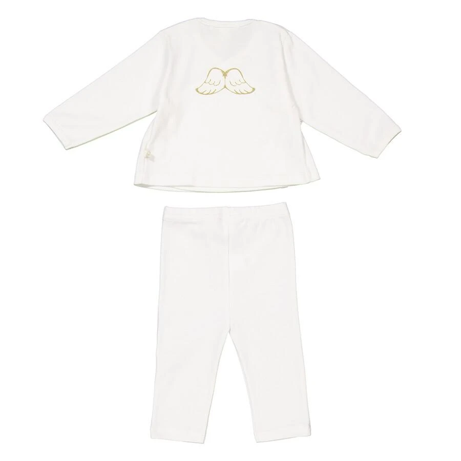 Marie Chantal V-Neck Cotton Two-Piece Set 2