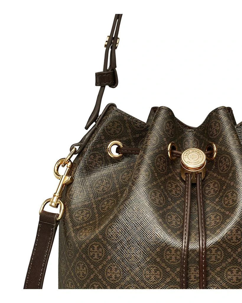 Tory Burch T Monogram Coated Canvas Bucket Bag 7