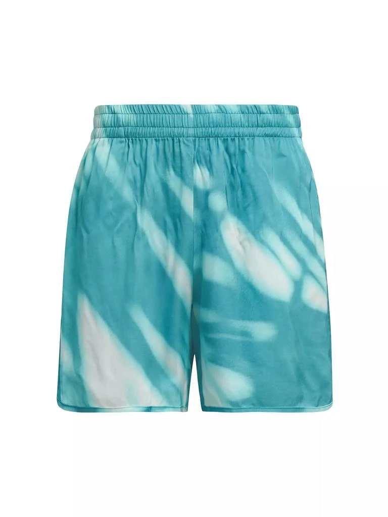 Blue Sky Inn Palm Shadow Abstract Shorts 1