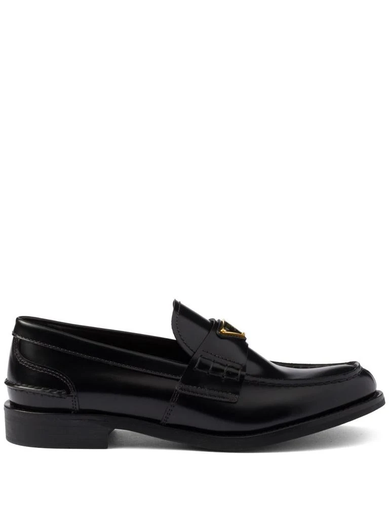 Prada Prada Brushed Leather Loafers 1