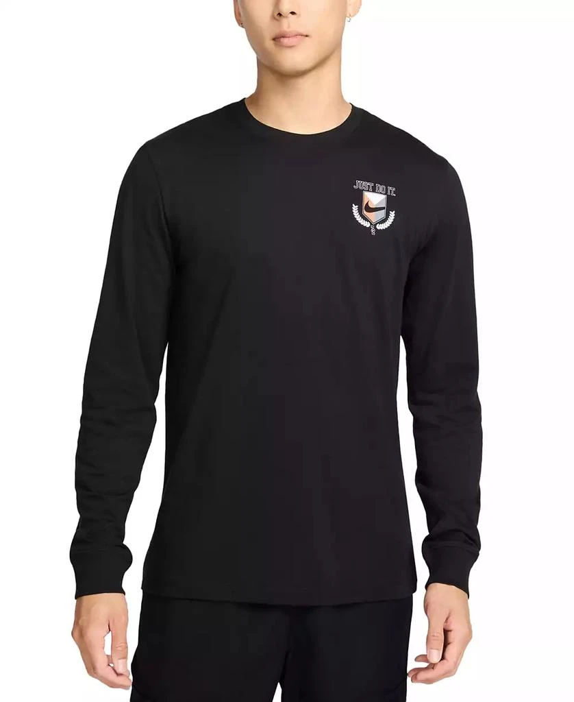 NIKE Sportswear Men's Long Sleeve Crewneck Logo T-Shirt 1