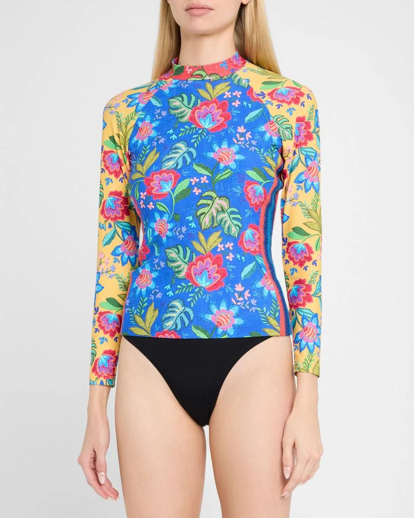 Johnny Was Rumba Mix Long-Sleeve Surf Shirt 4
