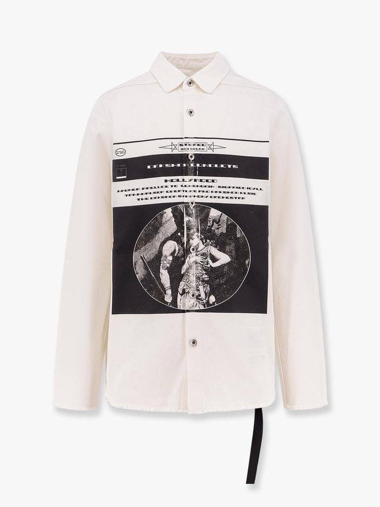 DRKSHDW Outershirt denim jacket with print on the front