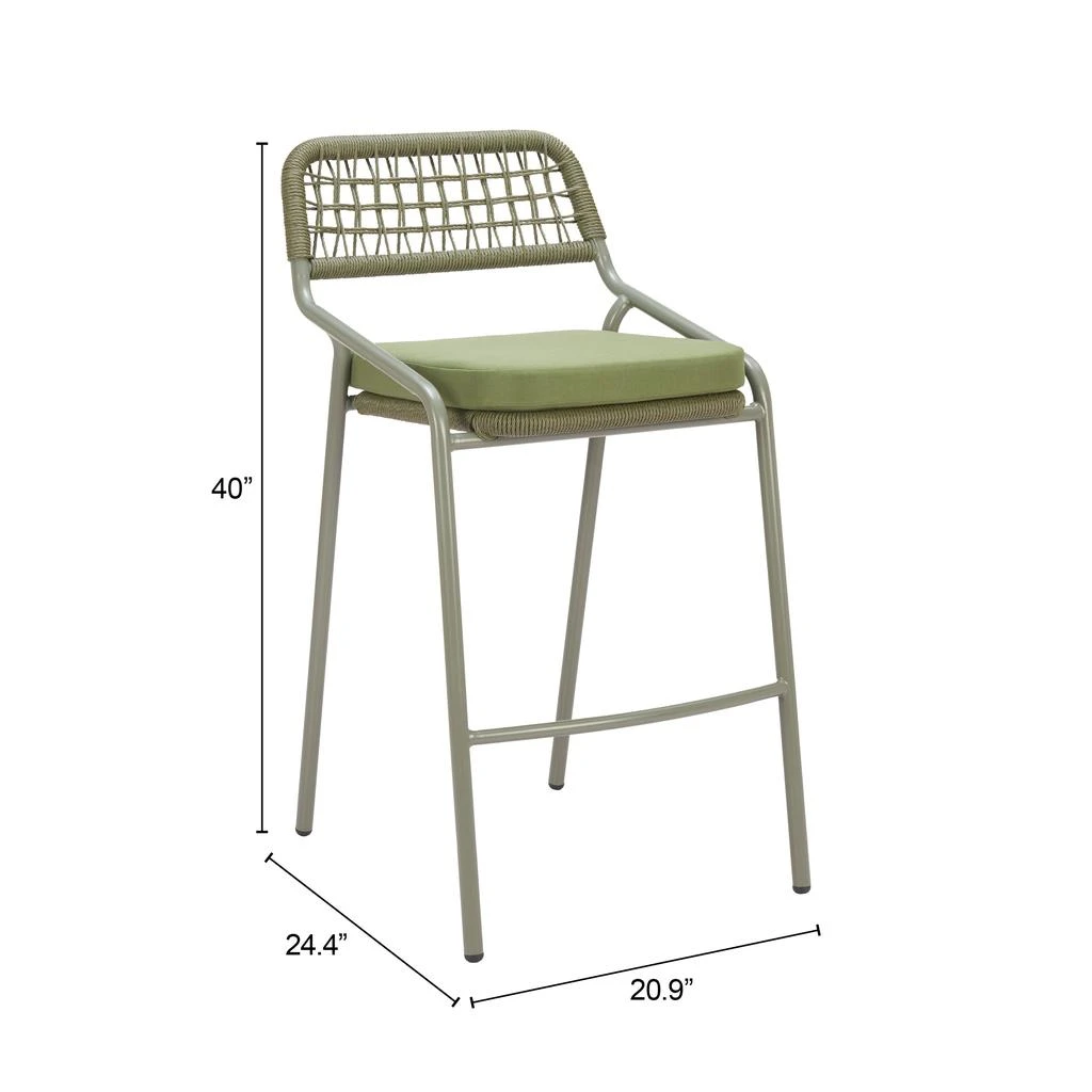 Hivvago Rio Barstool (Set of 2) Green 3