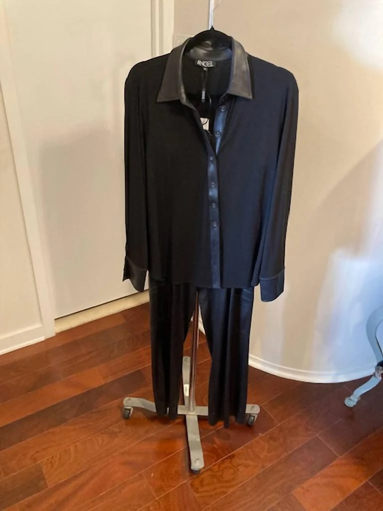 ANGEL Angel - Women
s Vegan Leather Pull On Cargo Pant