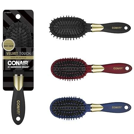 Conair Conair Velvet Touch Mid-Size Cushion Hairbrush (Colors Vary) 5