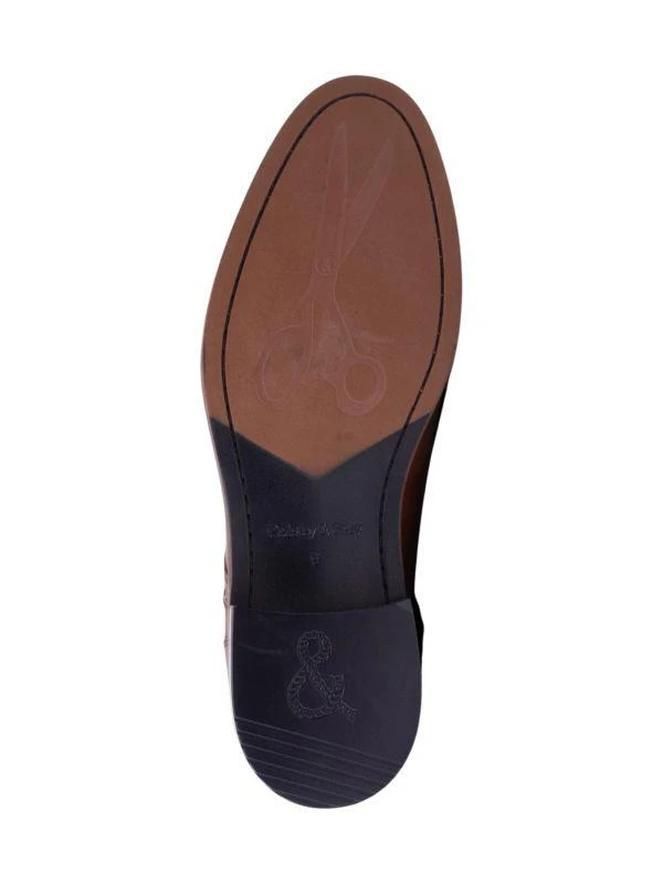 Paisley and Gray Houndstooth Penny Loafers 5