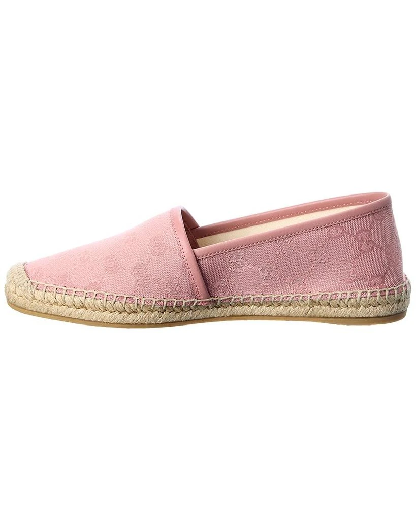 Gucci GG Canvas & Leather Espadrille 2