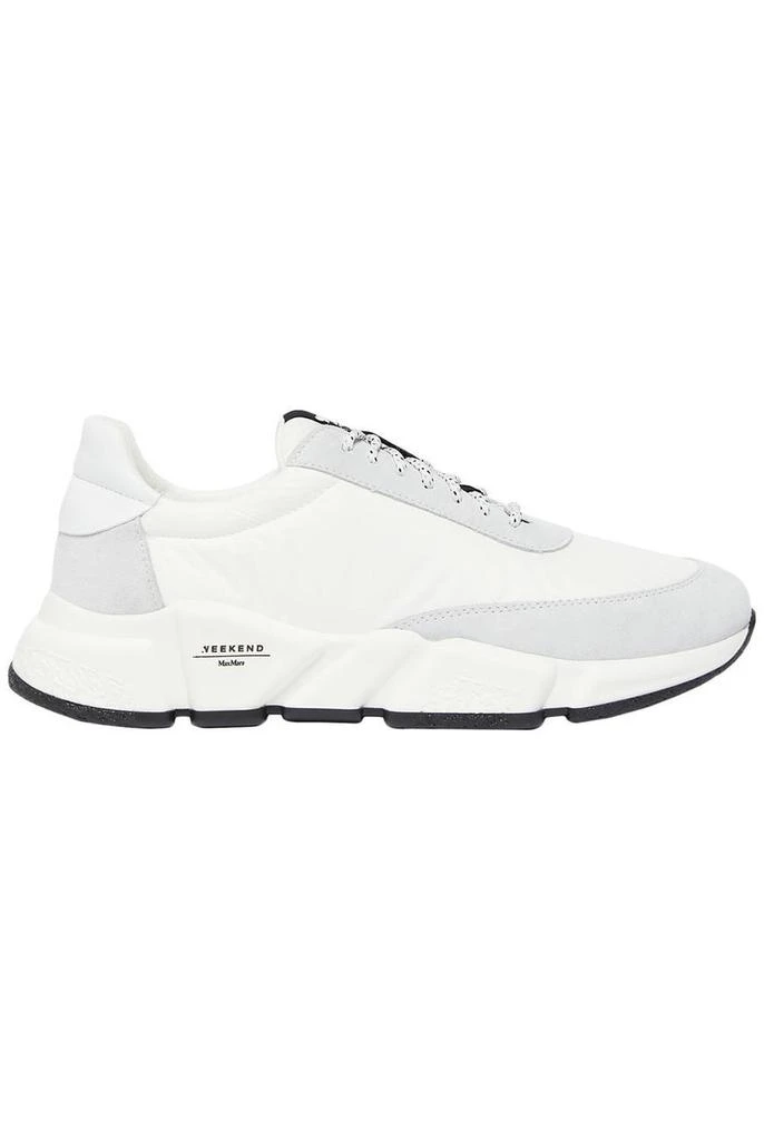 WEEKEND MAX MARA Nylon and leather running shoes 1