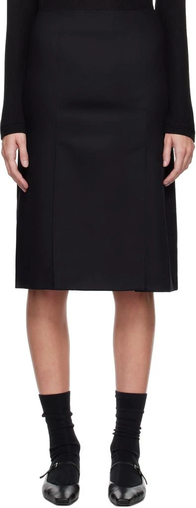 Loulou Studio Black Helmi Midi Skirt 1