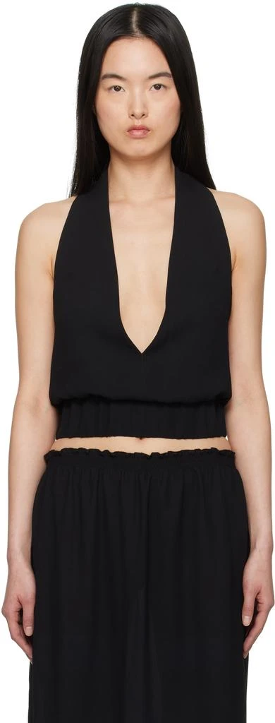 Ashley Williams Black Halter Neck Top 1