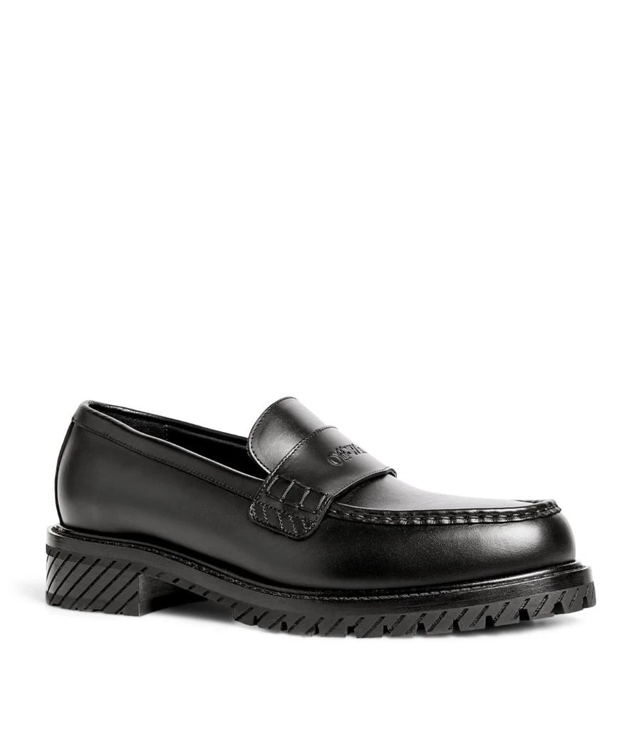 Off-White Leather Military Loafers 4
