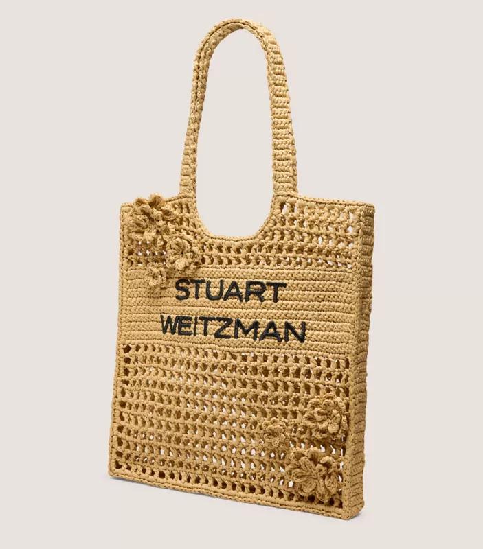 Stuart Weitzman WOVEN MAGNOLIA TOTE