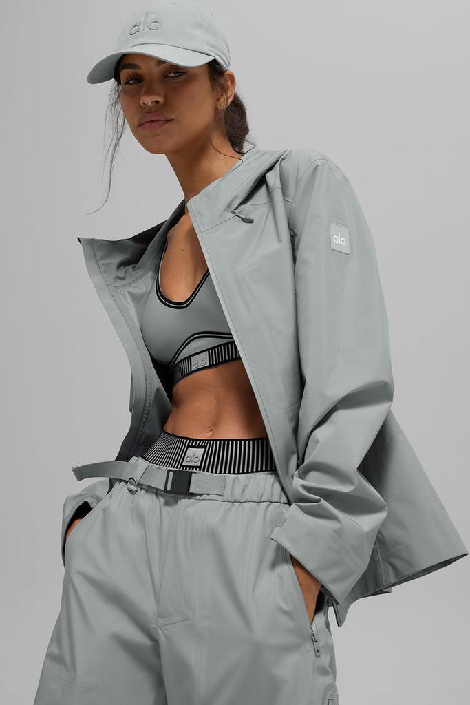 Alo Alpha Shell Jacket - Lunar Grey - Leggings - Free