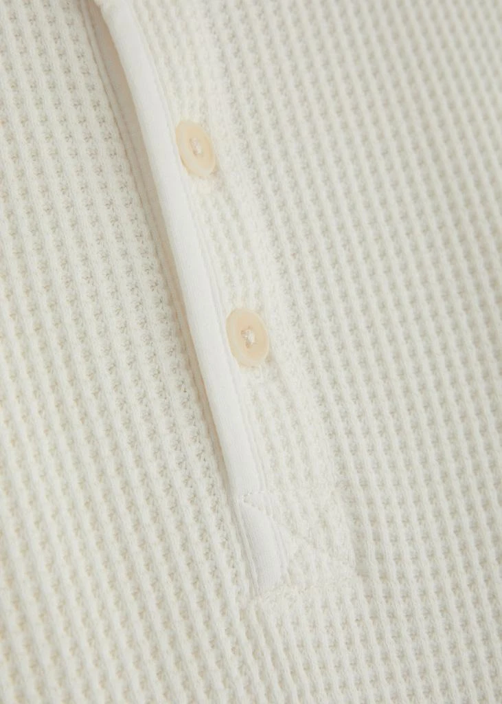 WAX LONDON Halton waffle cotton Henley T-shirt 5