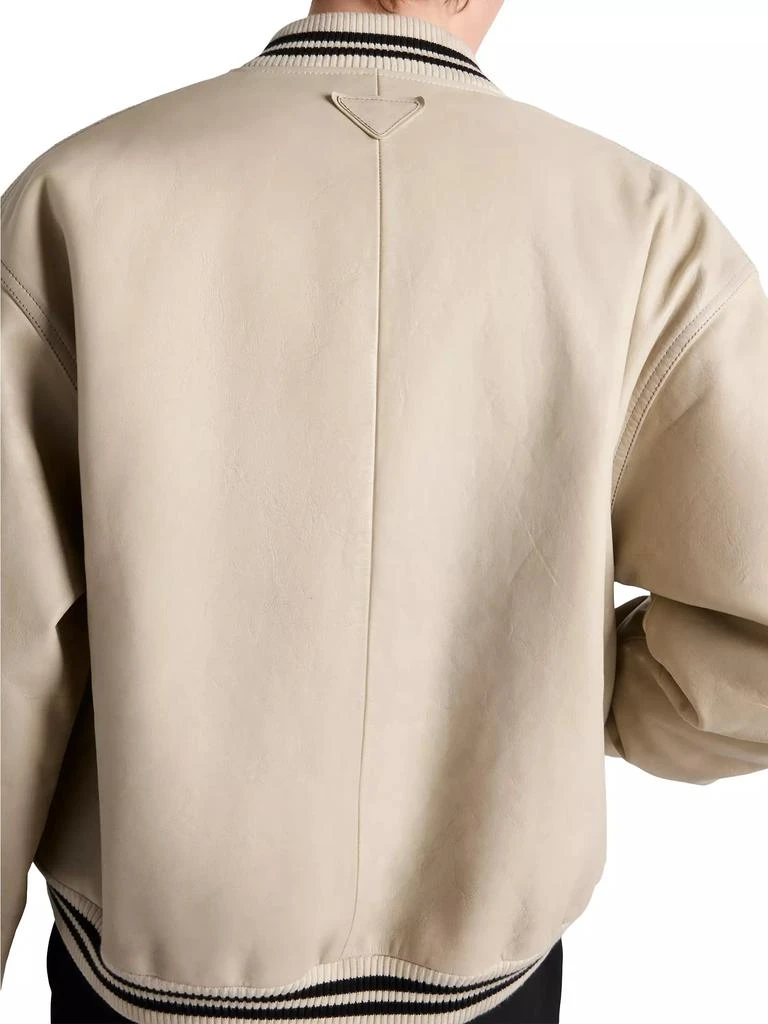 Prada Padded Leather Bomber Jacket 6