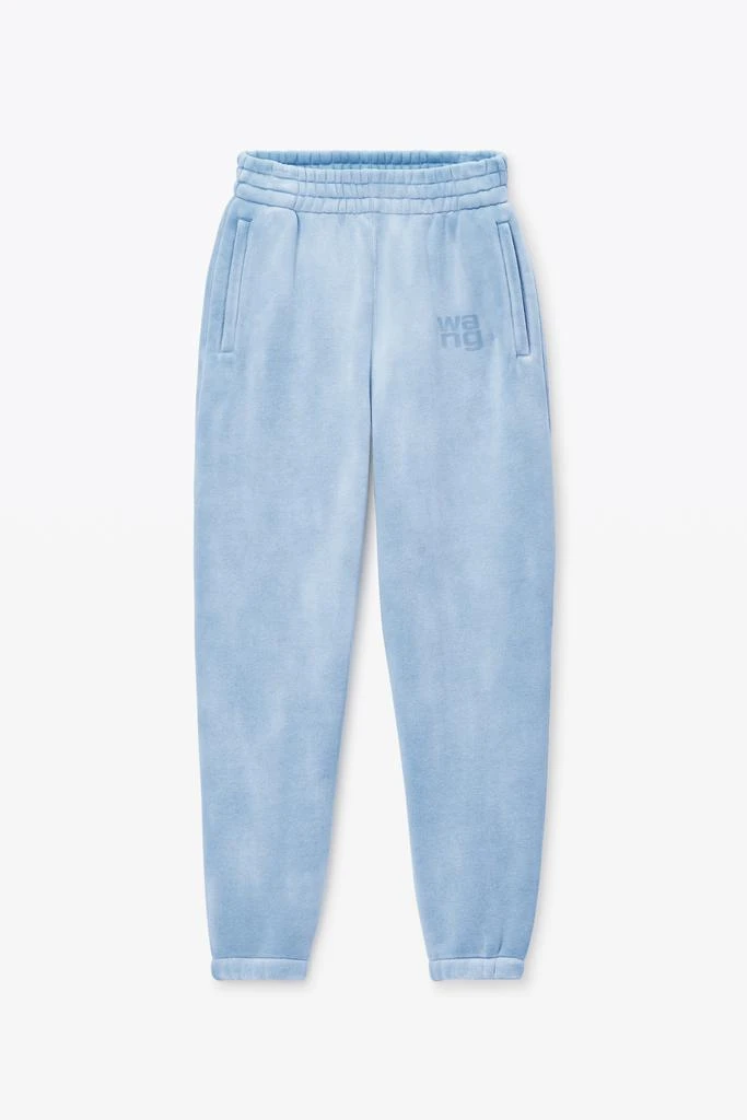 Alexander Wang puff logo sweatpant in structured terry 2