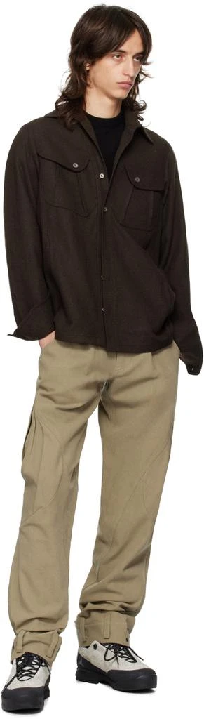 Hyein Seo Beige Cotton Cargo Pants 4