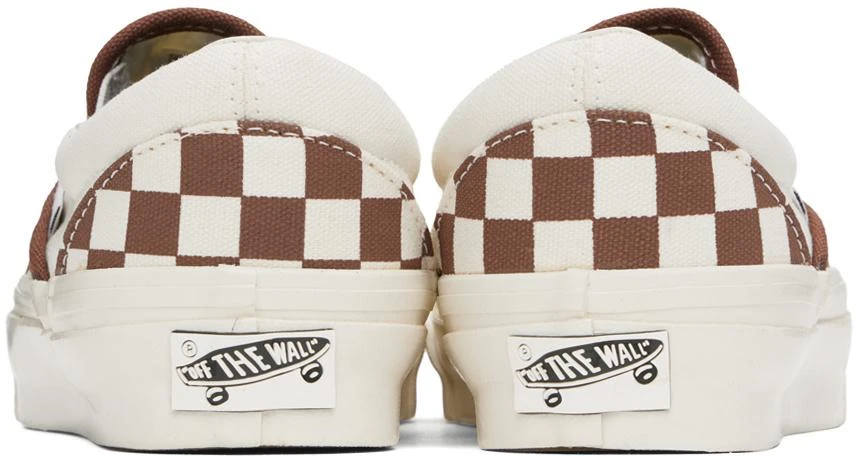 Vans Off-White & Brown Premium Slip-On 98 Sneakers 2