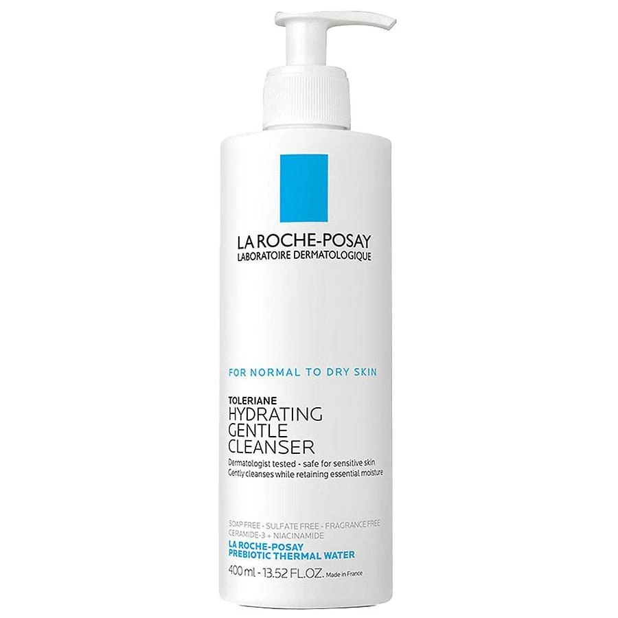 La Roche-Posay Hydrating Gentle Face Cleanser with Ceramides for Normal to Dry Sensitive Skin 1
