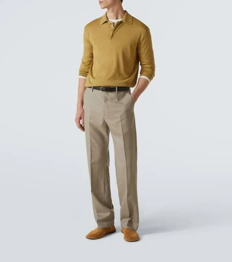 AMI Wool and silk polo sweater 2