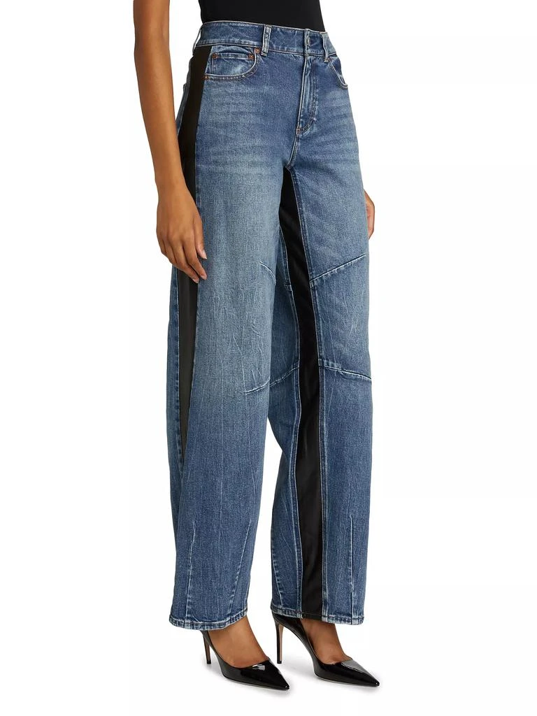 Alice + Olivia Parker Denim Wide-Leg Crop Jeans 4