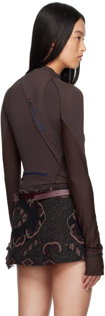 Hyein Seo Brown Track Long Sleeve T-Shirt 3