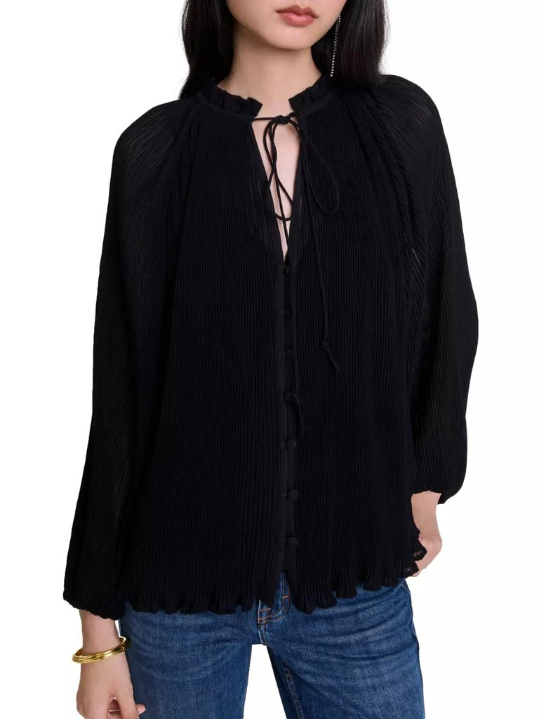 Maje Pleated Shirt 3