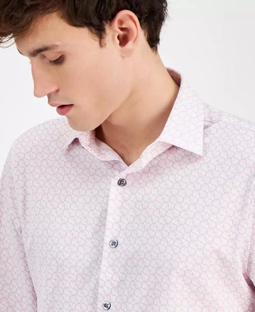 Alfani Men's Yvan Round-Print Dress Shirt, Exclusively at Macy's 3