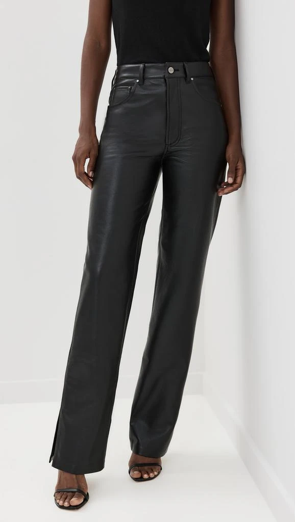 ANINE BING Roy Recycled Leather Pants 7