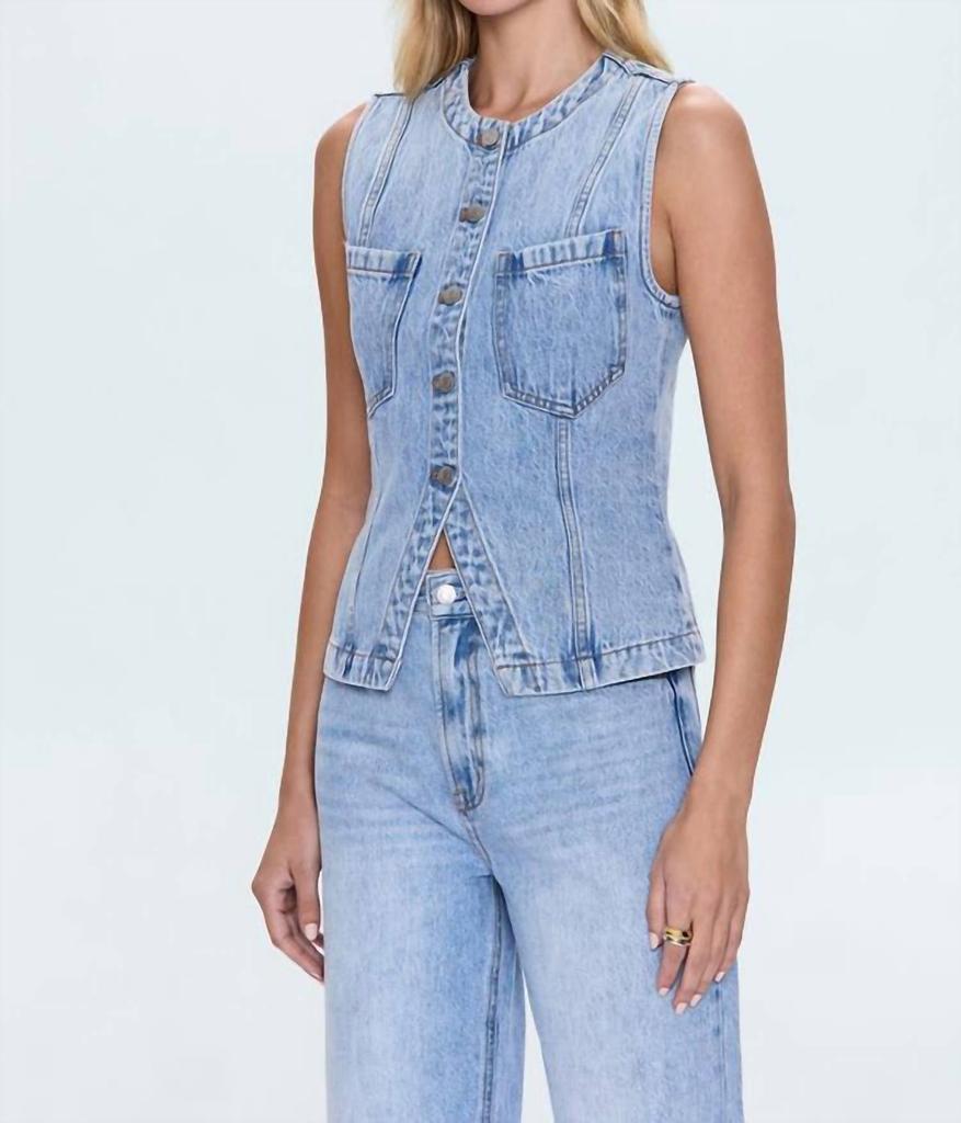 PISTOLA Pistola - Gia Fitted Collarless Vest
