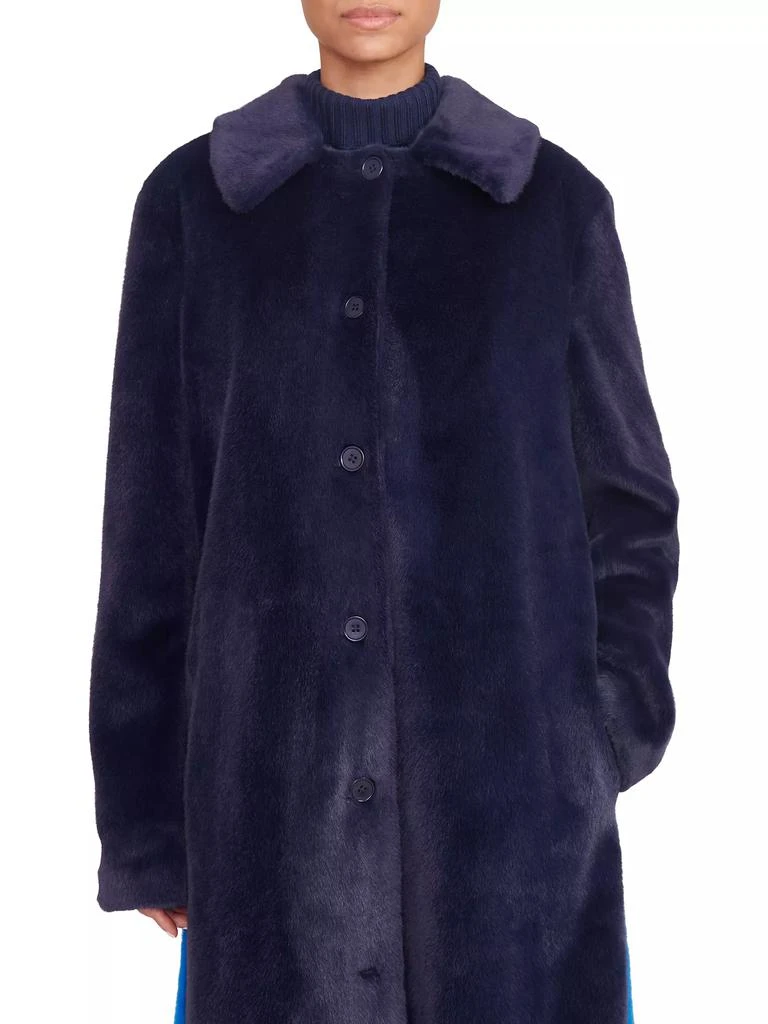 Staud Dubois Single-Breasted Teddy Coat 6