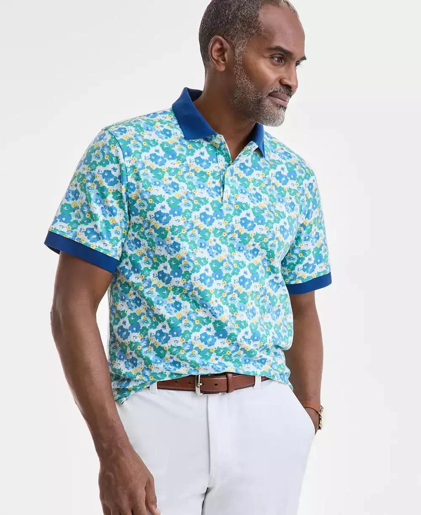 Club Room Men's Hale Flower Pique Polo Shirt, Exclusively at Macy's 1