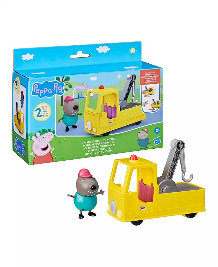 Peppa Pig Granddad Dog's Tow Truck Construction Vehicle and Figure Set, Preschool Toys 3
