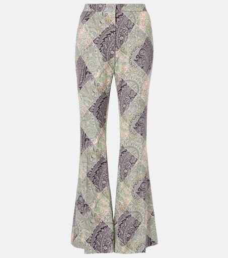 ETRO Paisley high-rise flared pants 1