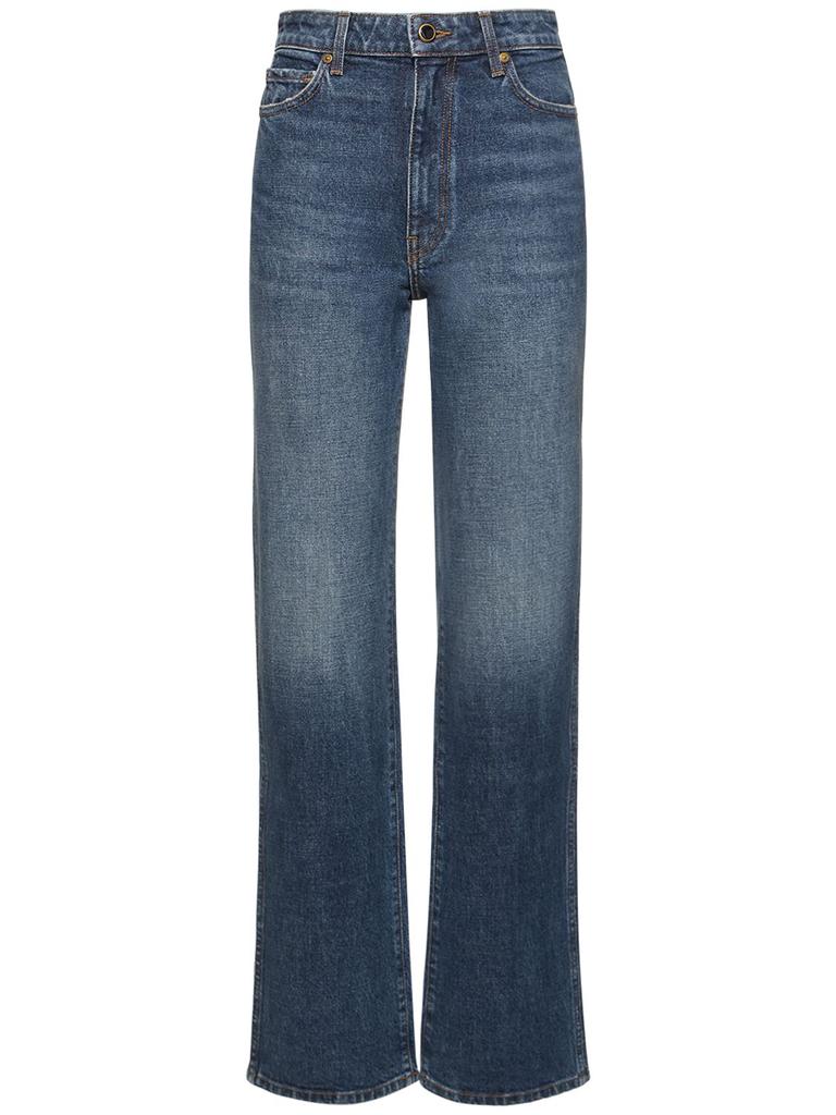 Khaite Danielle High Rise Straight Jeans