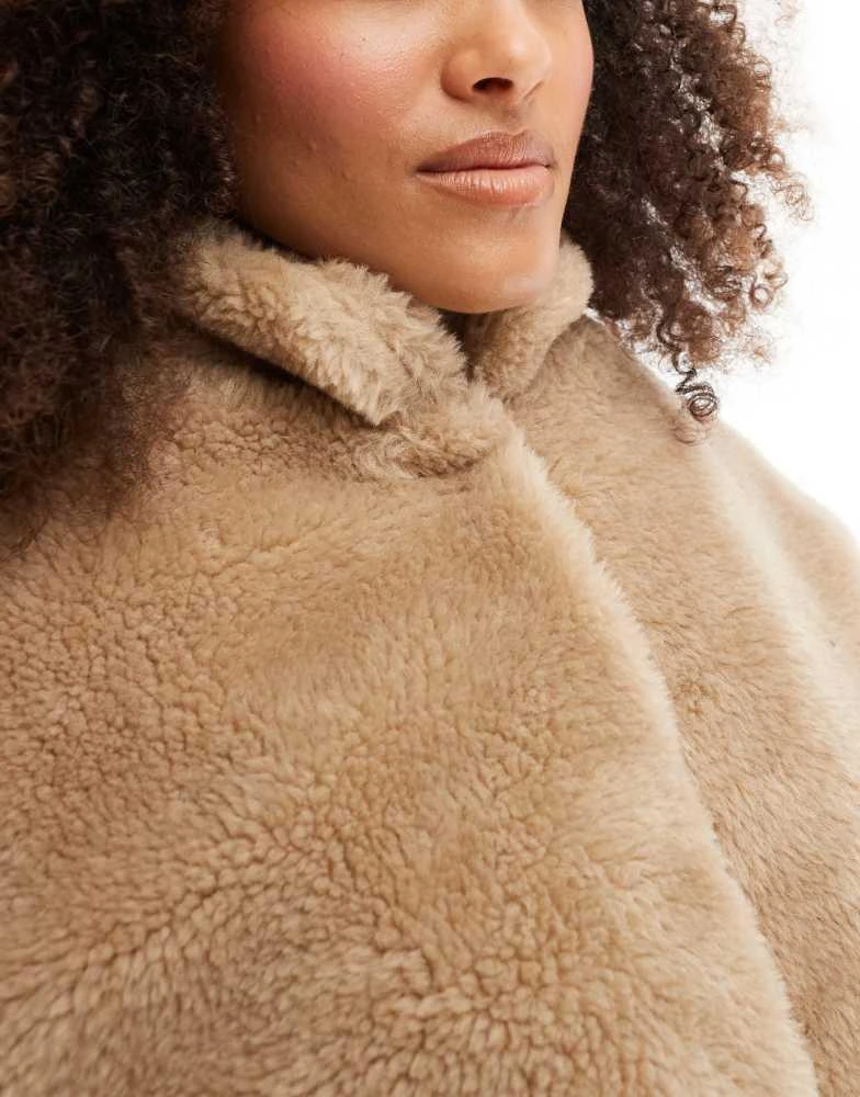Cotton:On Cotton On teddy bomber jacket in stone 3