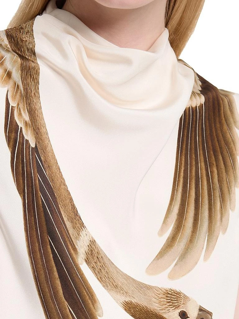 Altuzarra Arlie Goose Print Sleeveless Silk Top 6