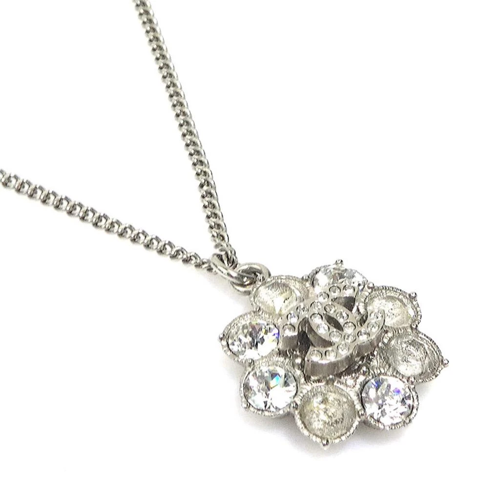 Chanel Metal Rhinestone Necklace (Pre-Owned) 2